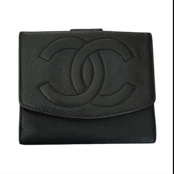 CHANEL CC Caviar Wallet